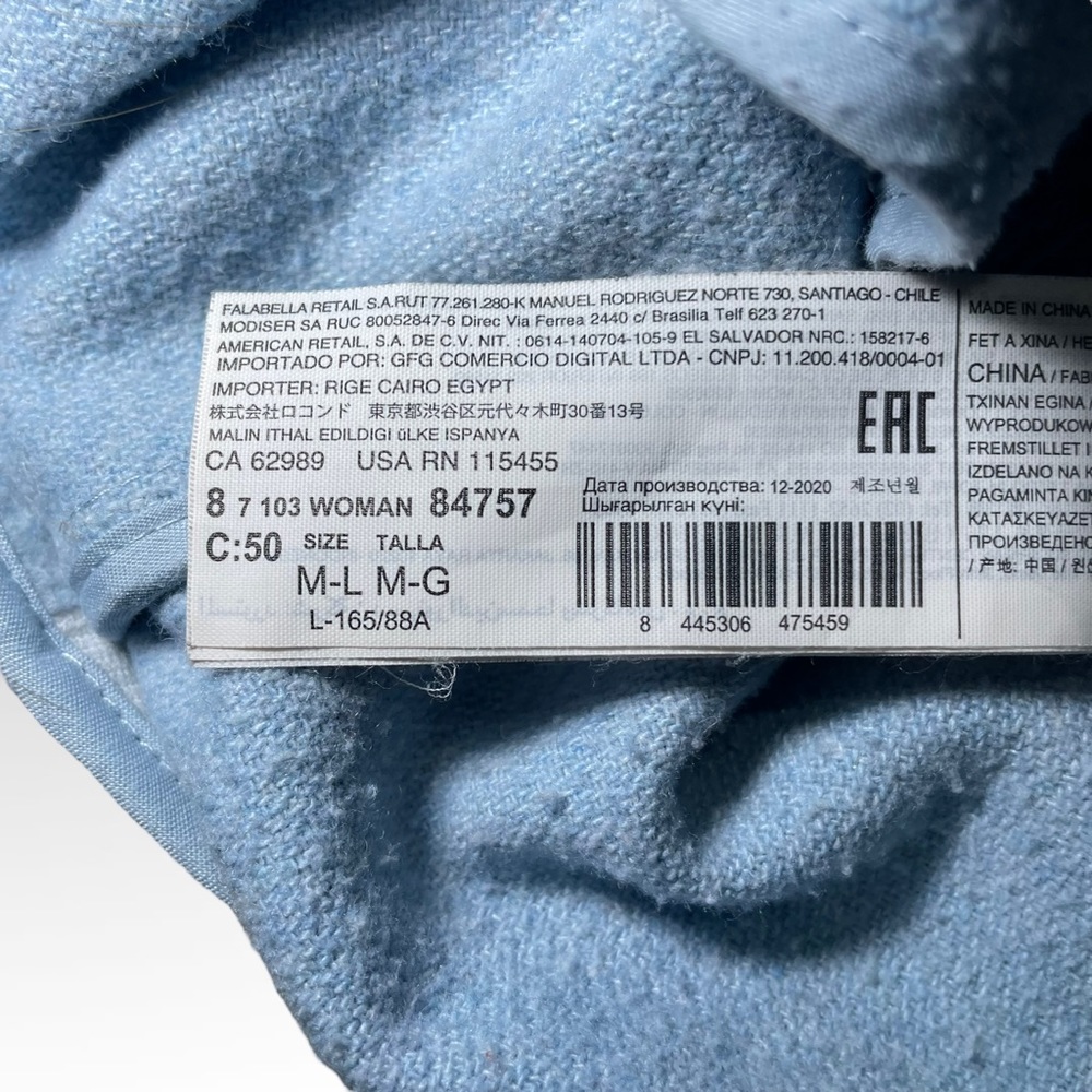 Mango Light Blue Button Down Shirt - image 3